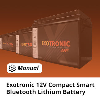 Exotronic 12V Compact Smart Bluetooth Lithium Battery Manual