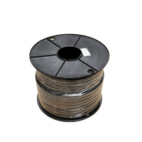 100m roll of 8B&S 7.9mm² twin core automotive cable wound on a black plastic reel