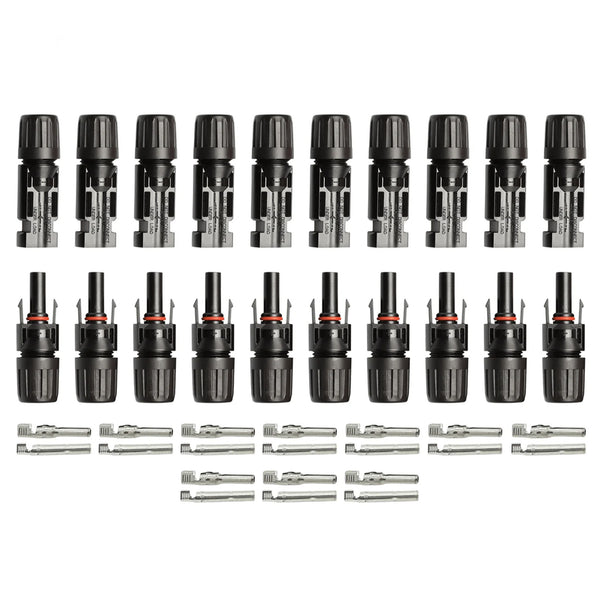 10 Pack of Exotronic Solar Connector Pairs