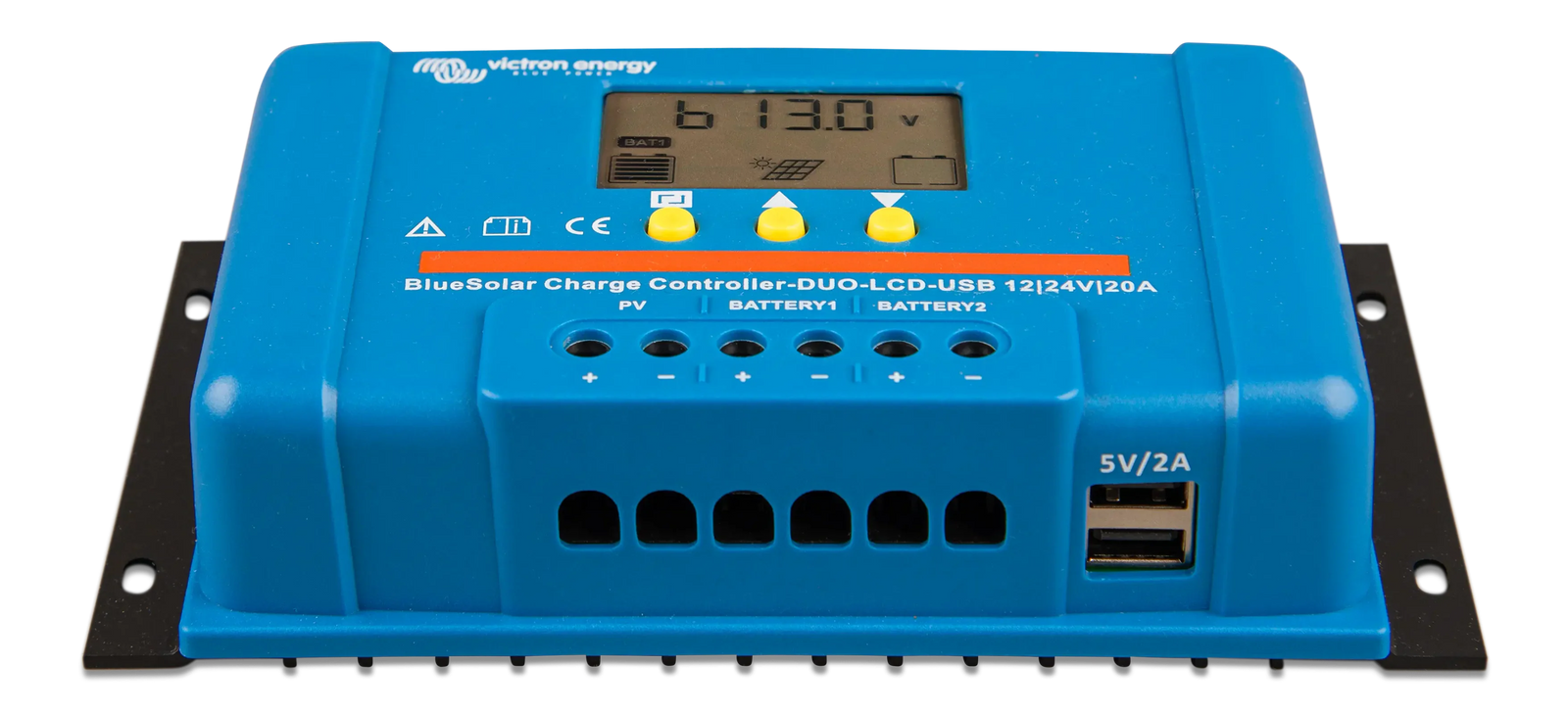 Victron 12/24V 20A BlueSolar PWM-LCD&USB (DUO Dual Battery) Solar Charge Controller
