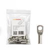10 pack of 16mm² tinned copper bellmouth lugs with M8 stud hole and one loose lug