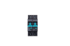 Front view of 40A DC circuit breaker in OFF position with green safety indicators visible