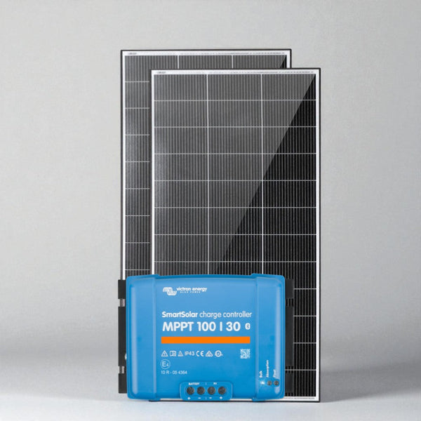 exotronic-2x-200w-solar-panel-victron-smartsolar-mppt-100-30-kit