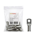 10 pack of 35mm² tinned copper bellmouth lugs with M8 stud hole and one loose lug