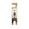 Top-down view of 500A ANL fuse showing gold terminals and ceramic body