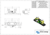 Technical drawing with dimensions for the included 500A shunt mounting and terminals