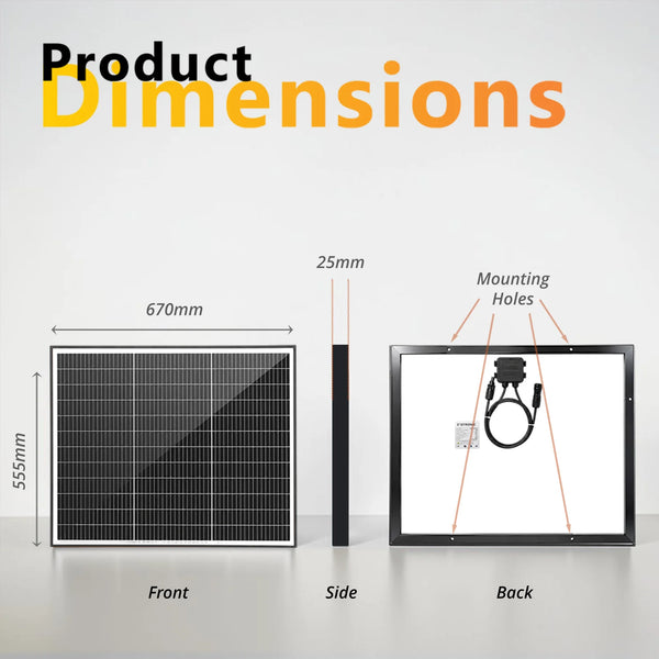 Exotronic 75W Fusion Fixed Solar Panel