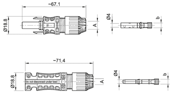 Stäubli MC4 Evo 2 Solar Connector Pair 1