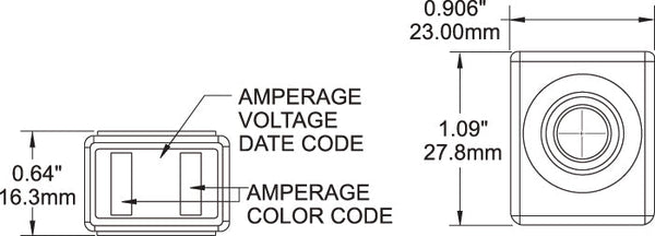 Blue Sea Marine Rated Battery Fuse (MRBF) Terminal Fuse - 60A 1
