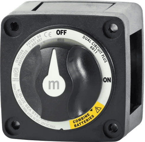 Blue Sea Battery Switch 300A Dual Circuit+ Black Main Image