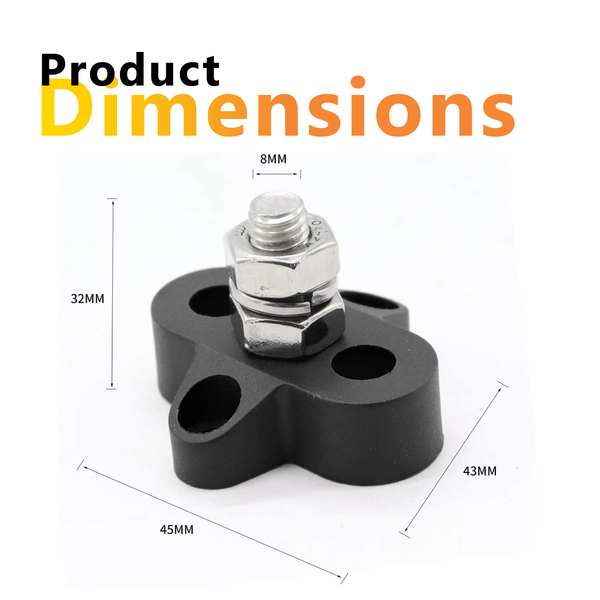 Exotronic Heavy Duty Single Terminal Stud M8 5