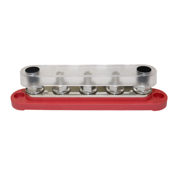 Exotronic 150A Red 5x M8 Stud Busbar with Cover 3