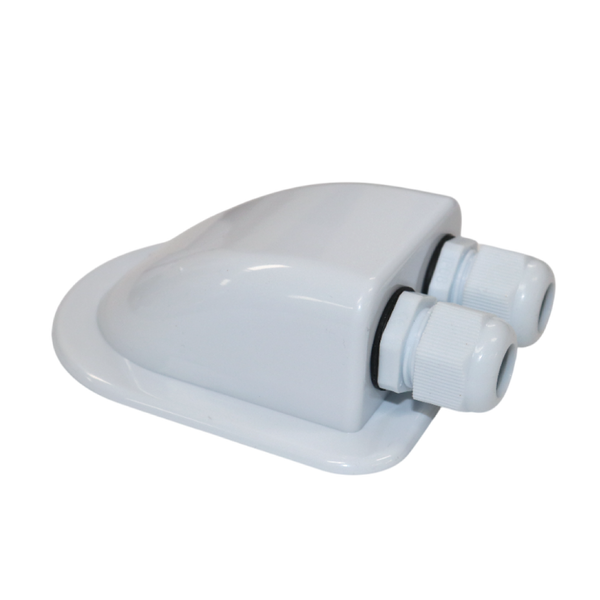 Exotronic 2 Gland White Cable Entry Cover (Lightweight ABS) Main Image