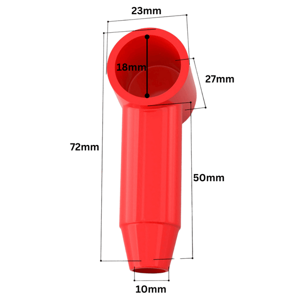 Exotronic Cable Insulated Covers to suit 16-50mm² | Red and Black Pair 1