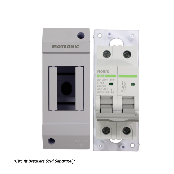 Exotronic 2 Module Din Rail Surface Mount Enclosure 1