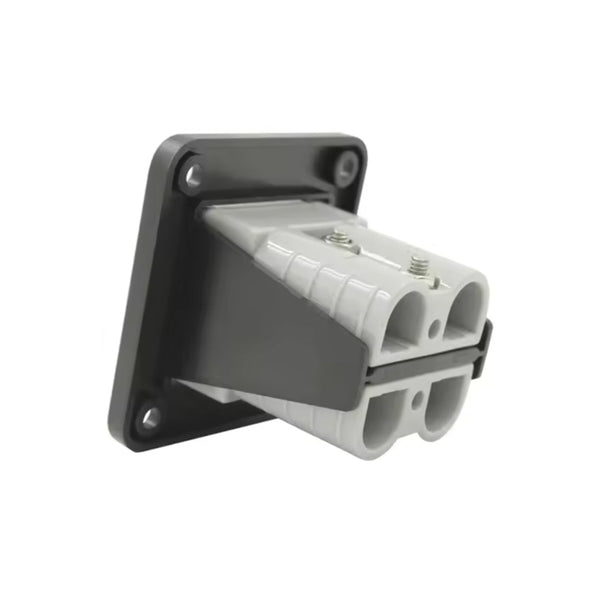 Exotronic Flush Mount Dual 50A Anderson Plug Panel w/ 2x 50A Grey Anderson Plugs