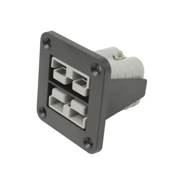 Exotronic Flush Mount Dual 50A Anderson Plug Panel w/ 2x 50A Grey Anderson Plugs