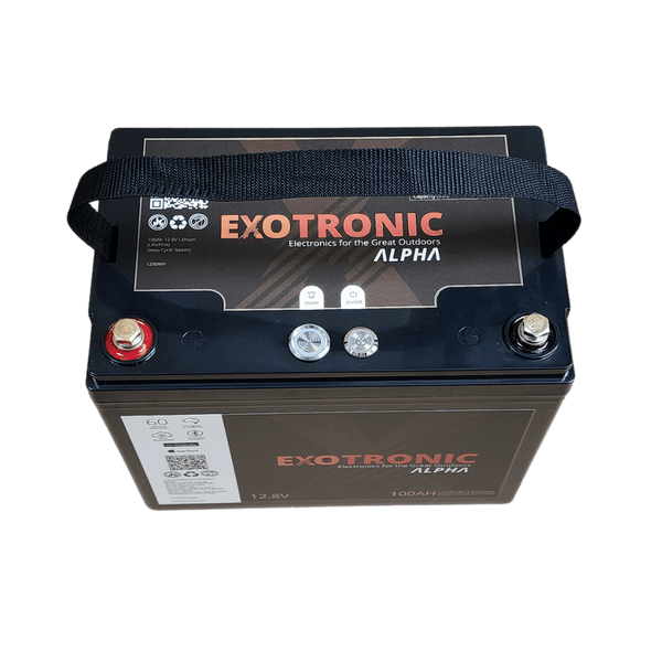 Exotronic 12V 100Ah Alpha Bluetooth Lithium Battery 1