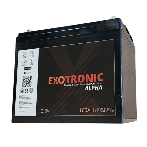 Exotronic 12V 100Ah Alpha Bluetooth Lithium Battery 4