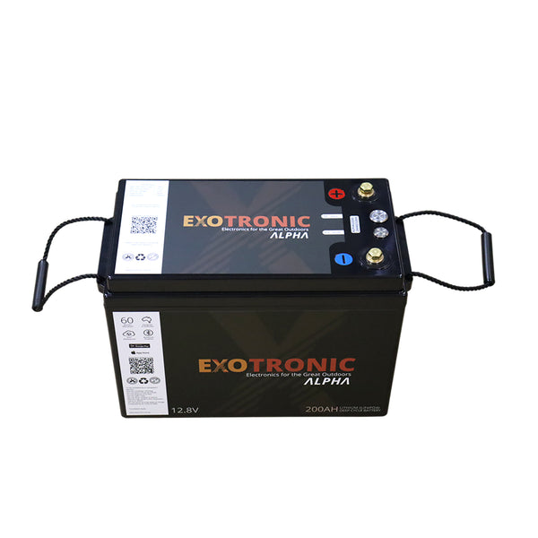 Exotronic 12V 200Ah Alpha IP67 Smart Bluetooth Lithium Battery