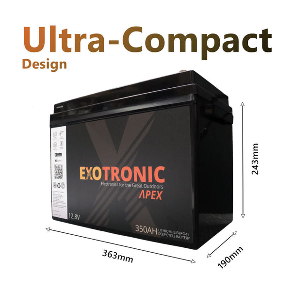 Exotronic 12V 300Ah Apex IP67 Smart Bluetooth Lithium Battery6