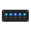 Exotronic 12/24V 5x LED Rocker Marine Switch Panel Main Image