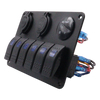 Exotronic 12/24V 6x LED Rocker, Voltmeter, Cigarette Lighter, Dual USB Socket Marine Switch Panel 1
