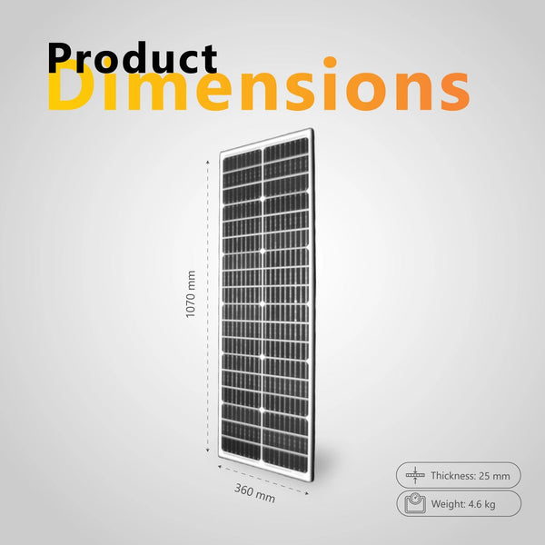 Exotronic 70W (Narrow) Fixed Solar Panel 3