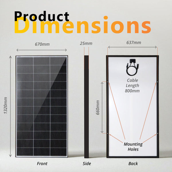 Exotronic 200W Fusion Fixed Solar Panel