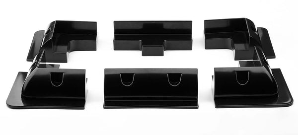 Exotronic Black Solar Panel ABS Plastic Corner plus Mid Brackets Main Image