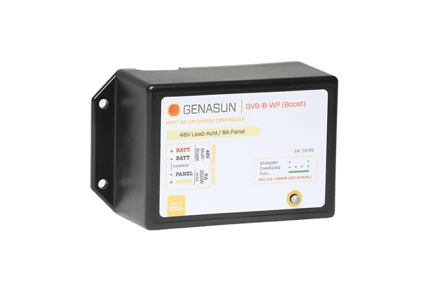 Genasun 8A MPPT 48V Voltage Boost (Lead-Acid) - Waterproof Solar Charge Controller Main Image
