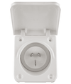 Transco 15A White Caravan Power Inlet 1