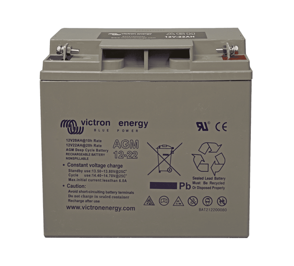 Victron 12V 22Ah AGM Deep Cycle Battery Main Image
