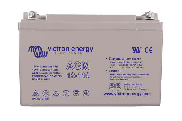 Victron 12V 110Ah AGM Deep Cycle Battery Main Image