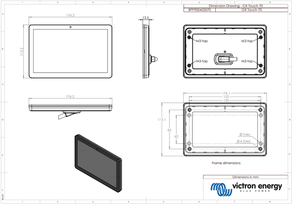 Victron GX Touch 70 - 7" Display 4