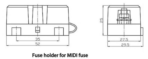 Victron Fuse Holder for MIDI Fuses with Cover 1