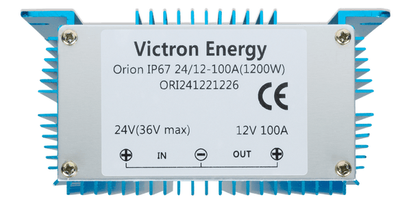 Victron 24V to 12V Orion 24/12-100A Non-Isolated IP67 DC-DC Converter 1