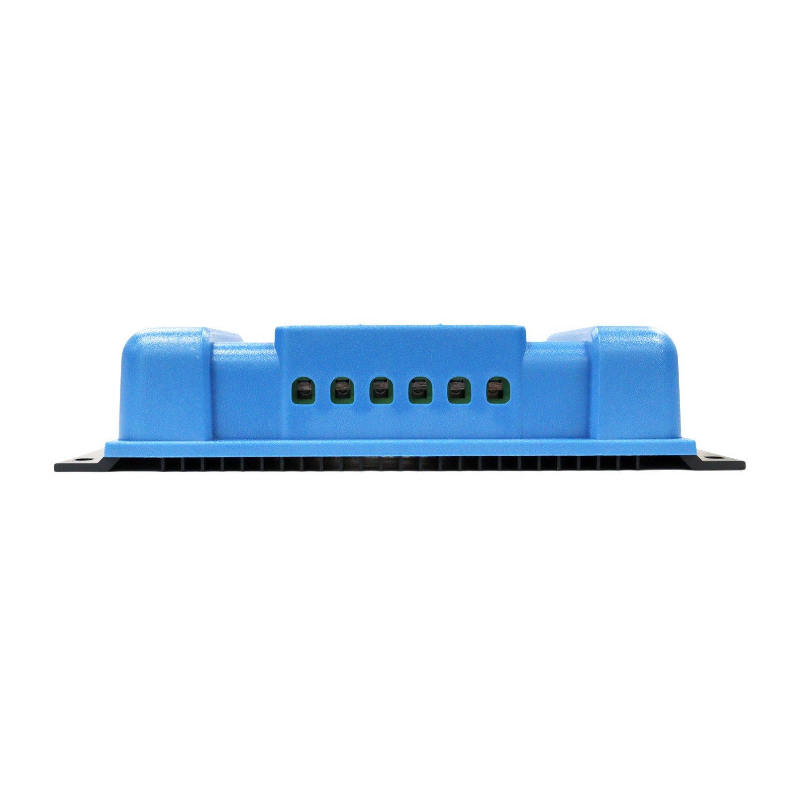 Bottom view of Bluesolar charge controller with multiple ports