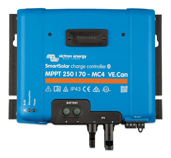 Victron 12/24/48V 70A SmartSolar MPPT 250/70-MC4 VE.CAN Bluetooth Solar Charge Controller Main Image