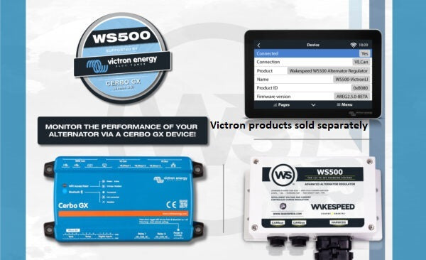 Wakespeed WS500 Advanced Alternator Regulator - Configurable Kit (new black case model) 2