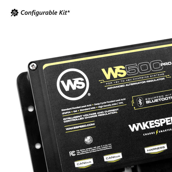 Wakespeed WS500 PRO Bluetooth Alternator Regulator - Configurable Kit 1