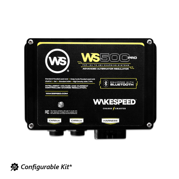 Wakespeed WS500 PRO Bluetooth Alternator Regulator - Configurable Kit Main Image