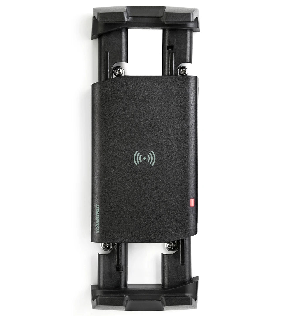 Wireless charger cradle expanded vertically to accommodate larger phones