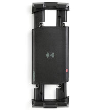Wireless charger cradle expanded vertically to accommodate larger phones