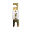 Top-down view of 300A ANL fuse showing gold-plated terminals and white ceramic housing