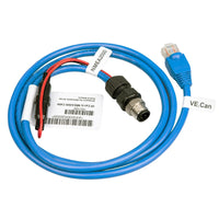 Blue VE.Can to NMEA2000 Micro-C male cable with RJ45 connector and bare power leads