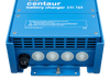 Bottom view of Victron Centaur charger showing cable entry points and mounting flange