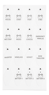 Identification label sticker sheet for Victron battery switch customization