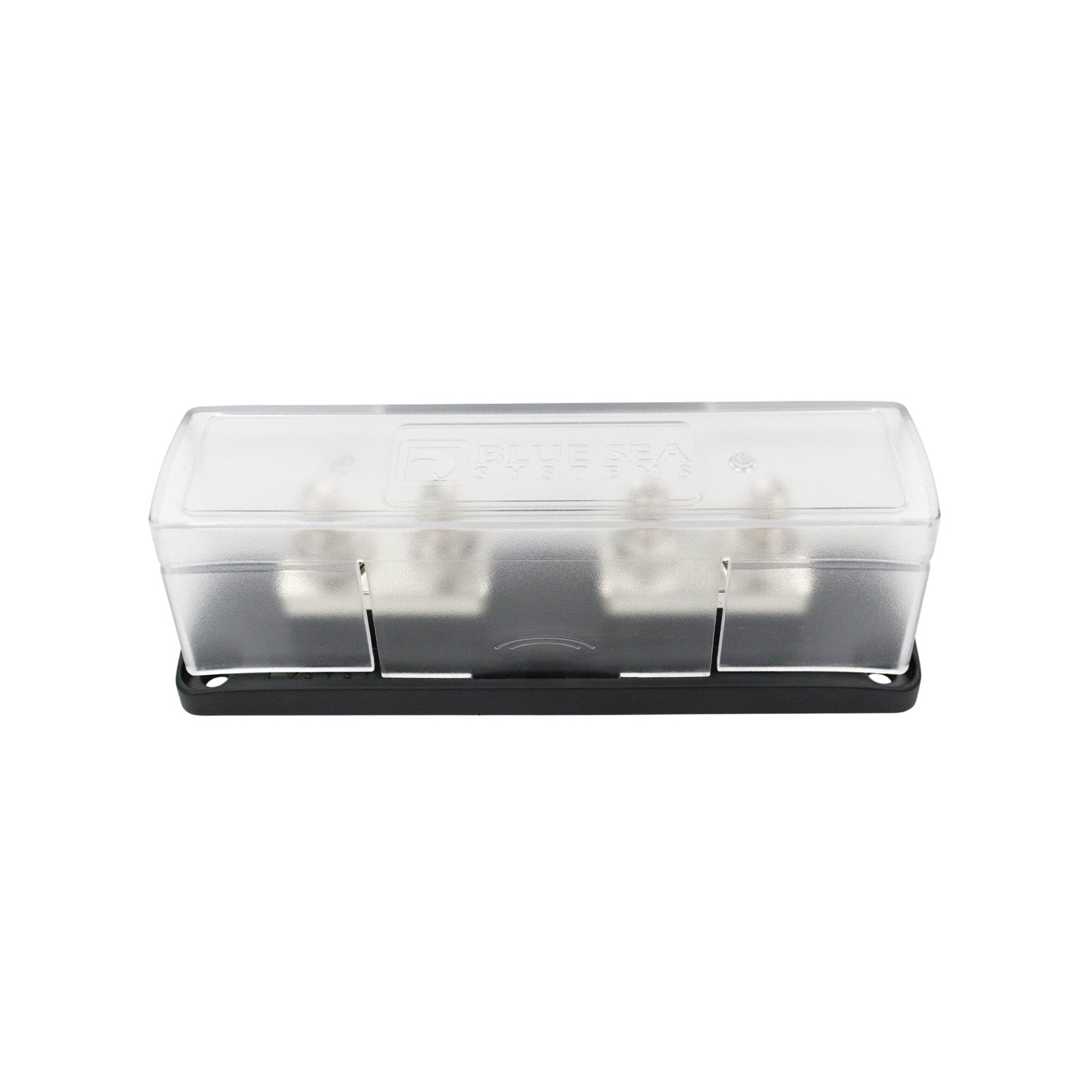 Front perspective of the Blue Sea Class T fuse holder with cover