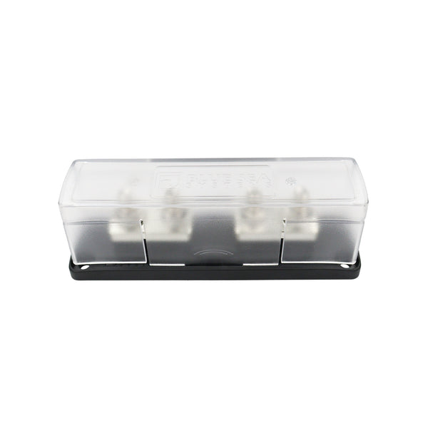 Front perspective of the Blue Sea Class T fuse holder with cover